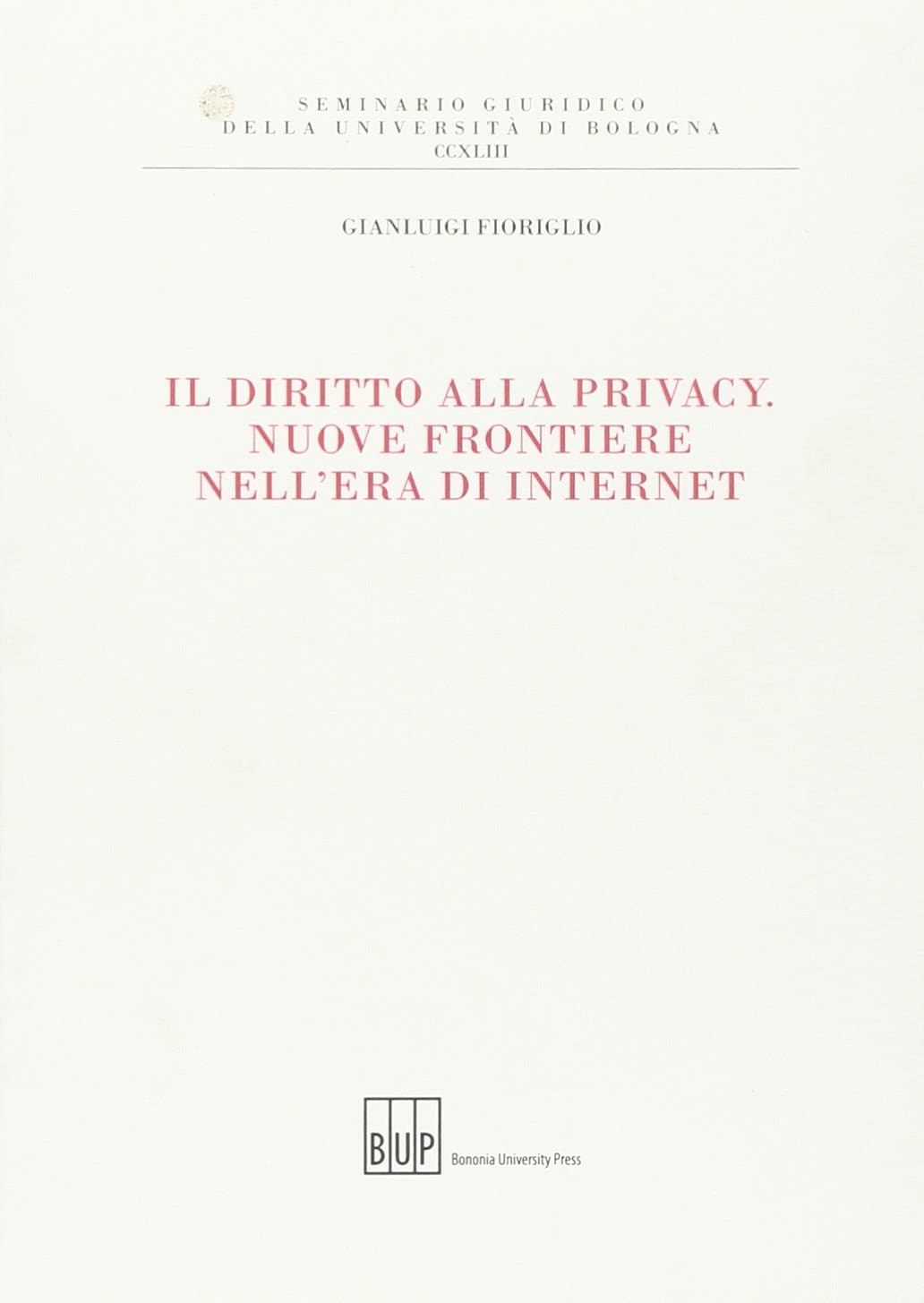 diritto della privacy gianluigi fioriglio